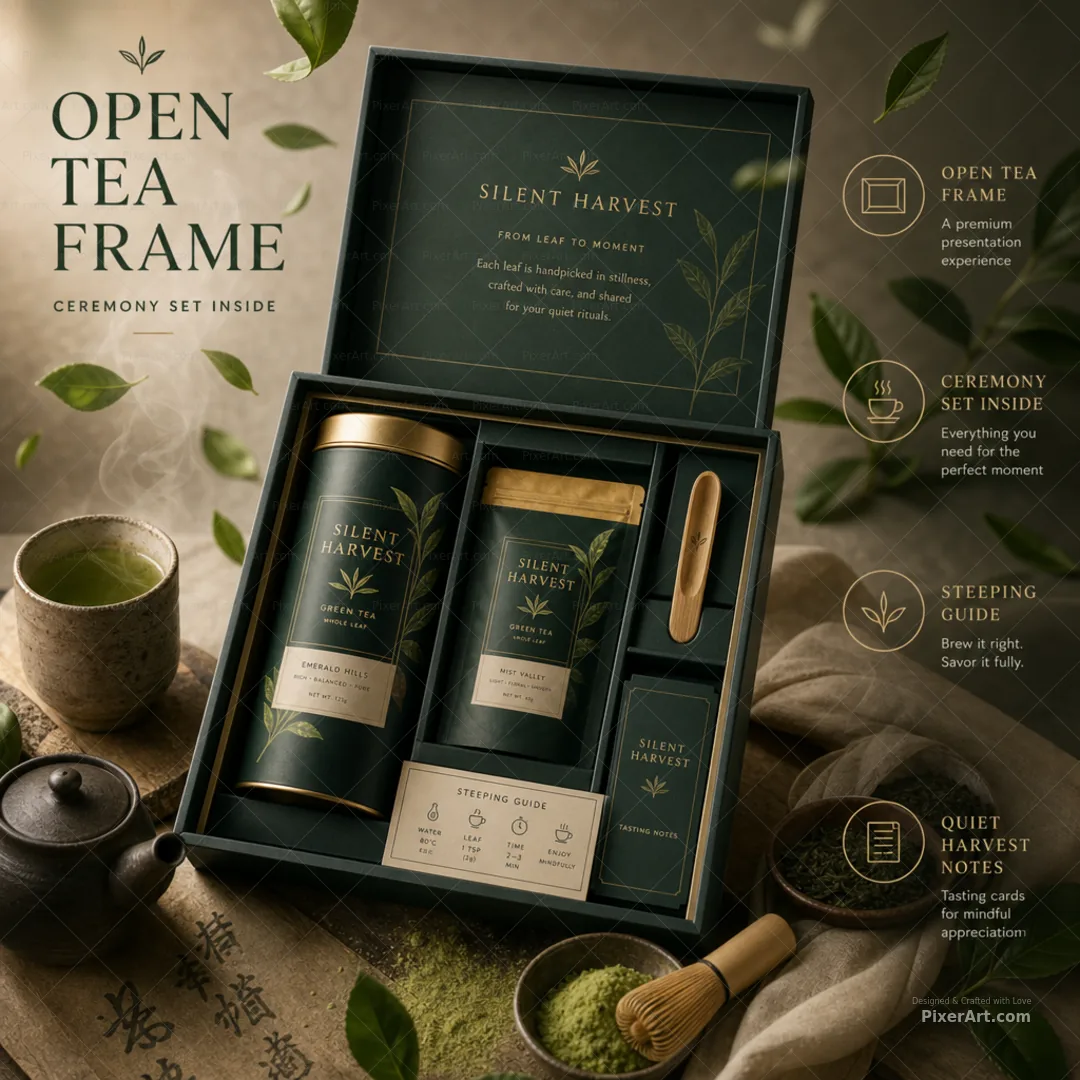 Silent Harvest Green Tea Set