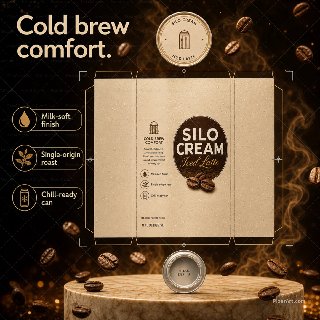 Silo Cream Iced Latte Can