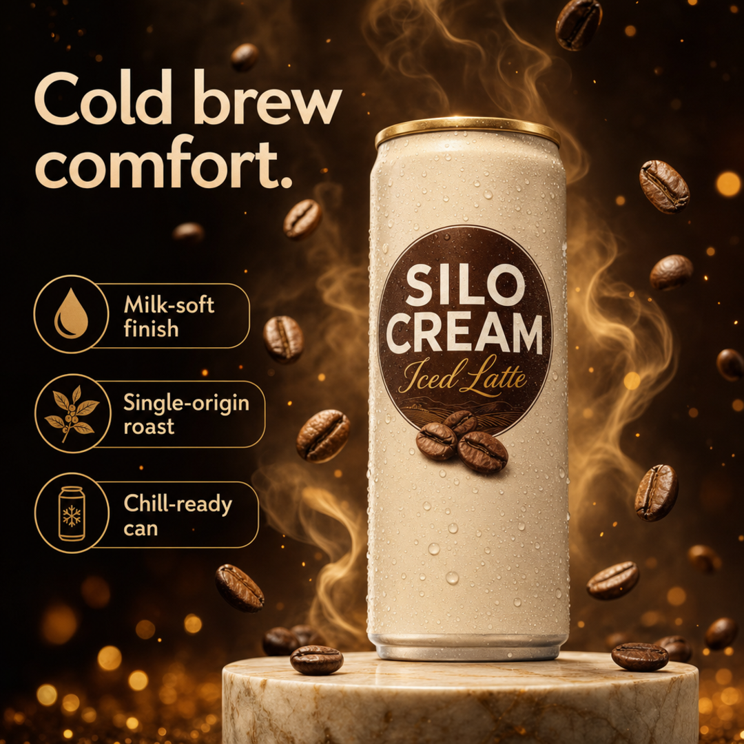 Silo Cream Iced Latte Can