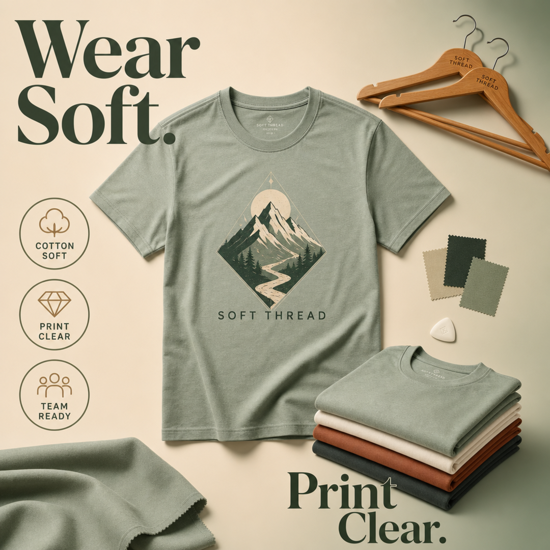Soft Thread Printed Tee