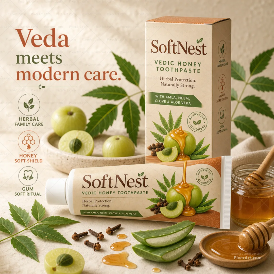 SoftNest Vedic Honey Toothpaste