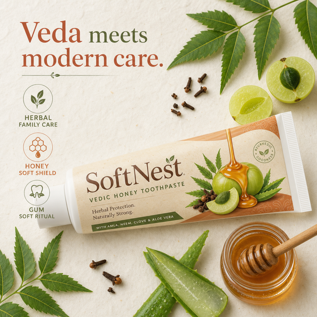 SoftNest Vedic Honey Toothpaste