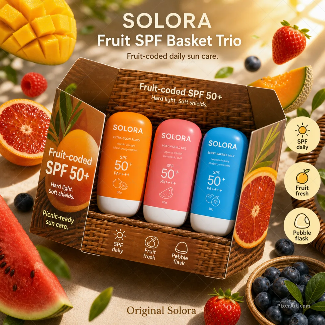 Solora Fruit SPF Basket Trio