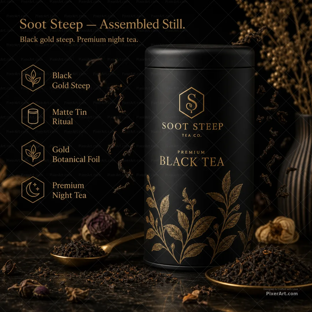 Soot Steep Black Tea Tin