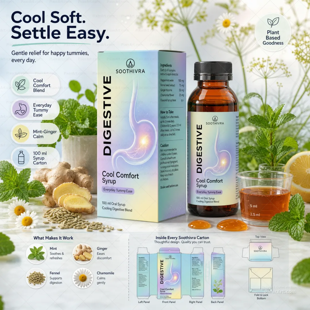 Soothivra Cool Comfort Digestive Syrup