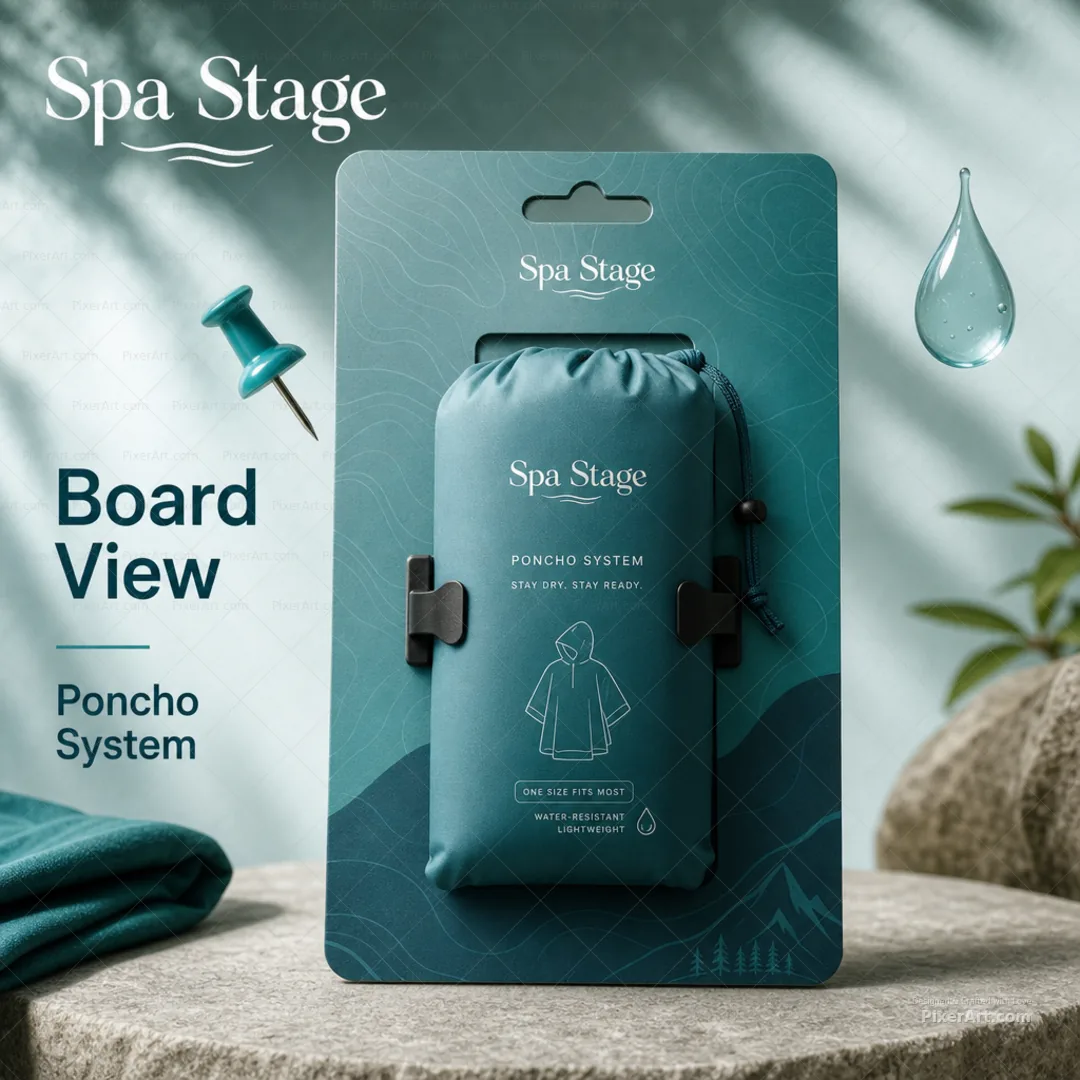 Spa Stage Rain poncho pack