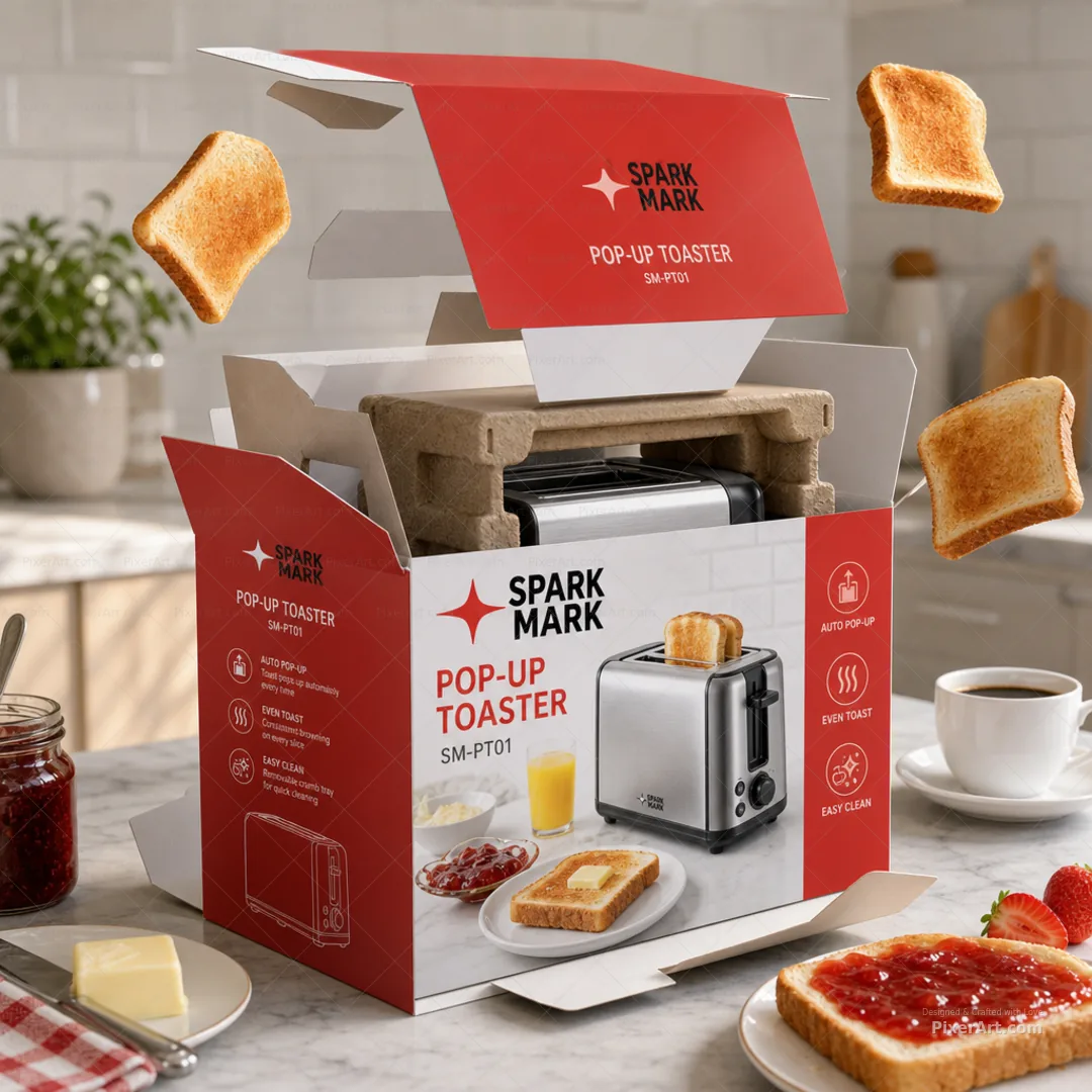 Spark Mark Pop-Up Toaster Box