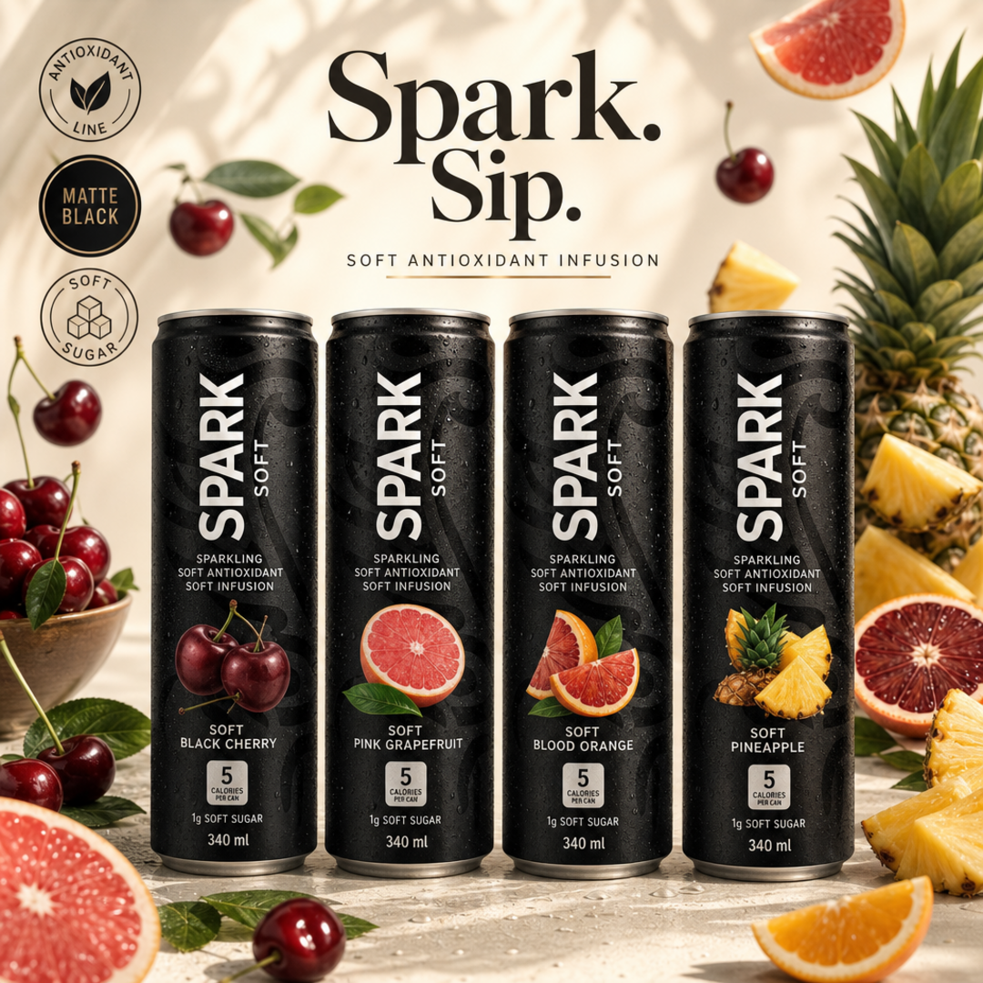 Spark Soft Antioxidant Can Quartet