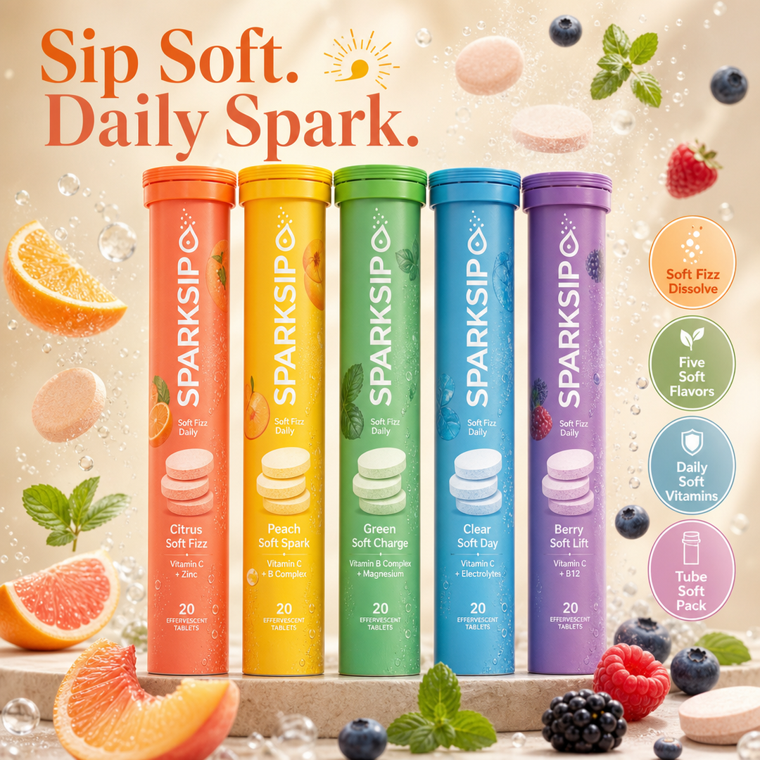 SparkSip Effervescent Vitamin Tubes
