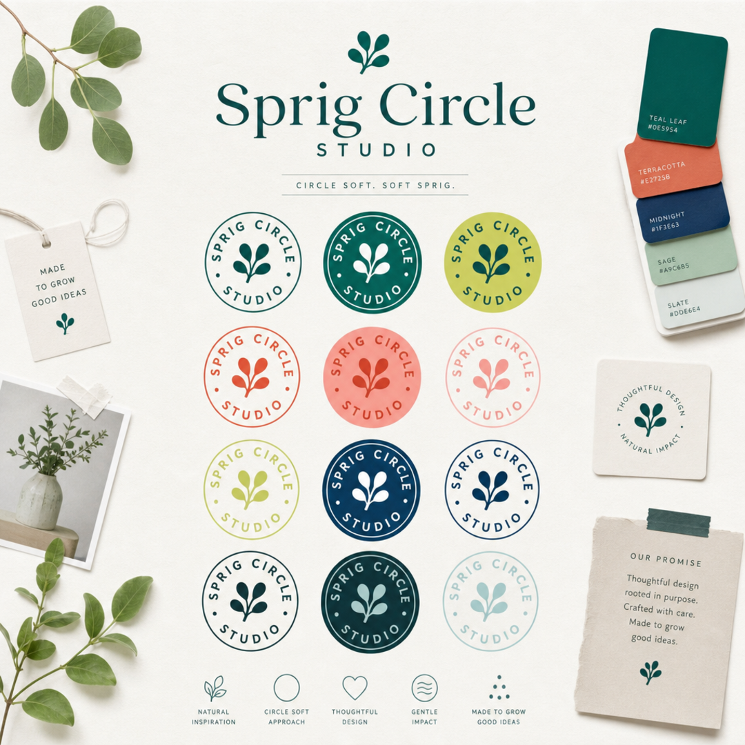Sprig Circle Logo System