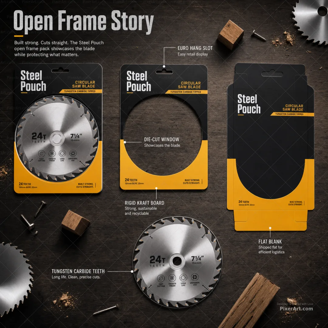 Open frame mockup