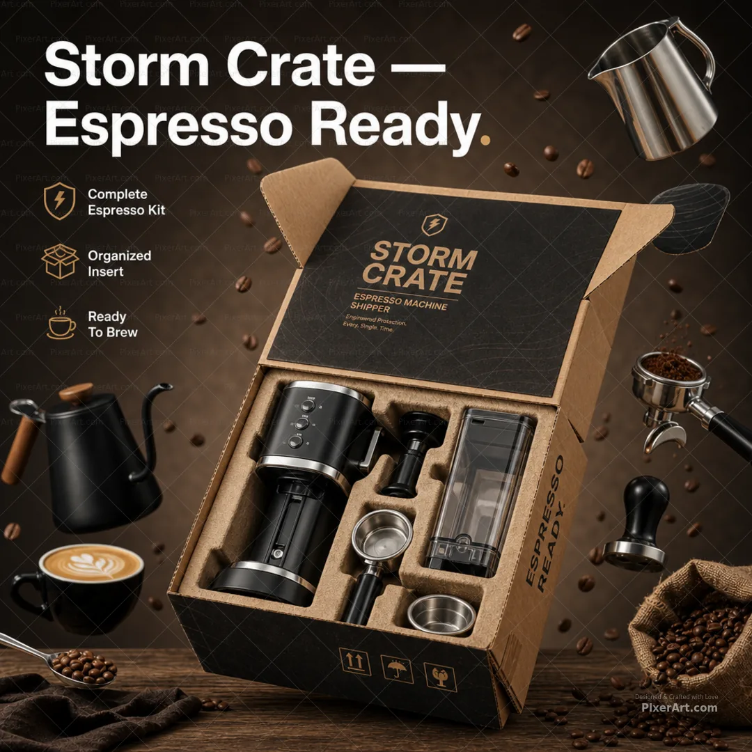 Storm Crate Espresso Machine Shipper Sleeve