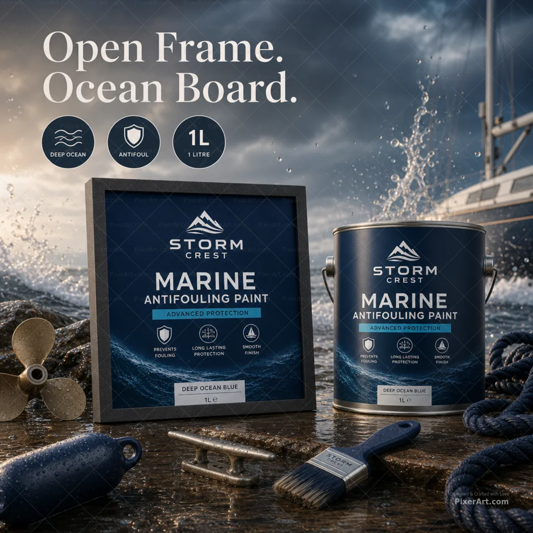 Storm Crest Marine Antifouling Paint Can
