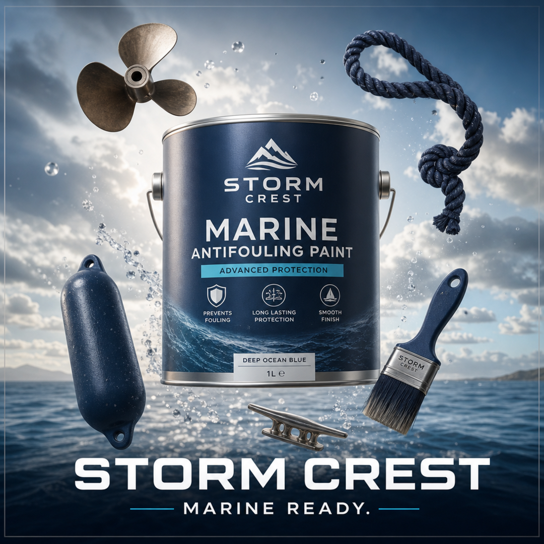 Storm Crest Marine Antifouling Paint Can
