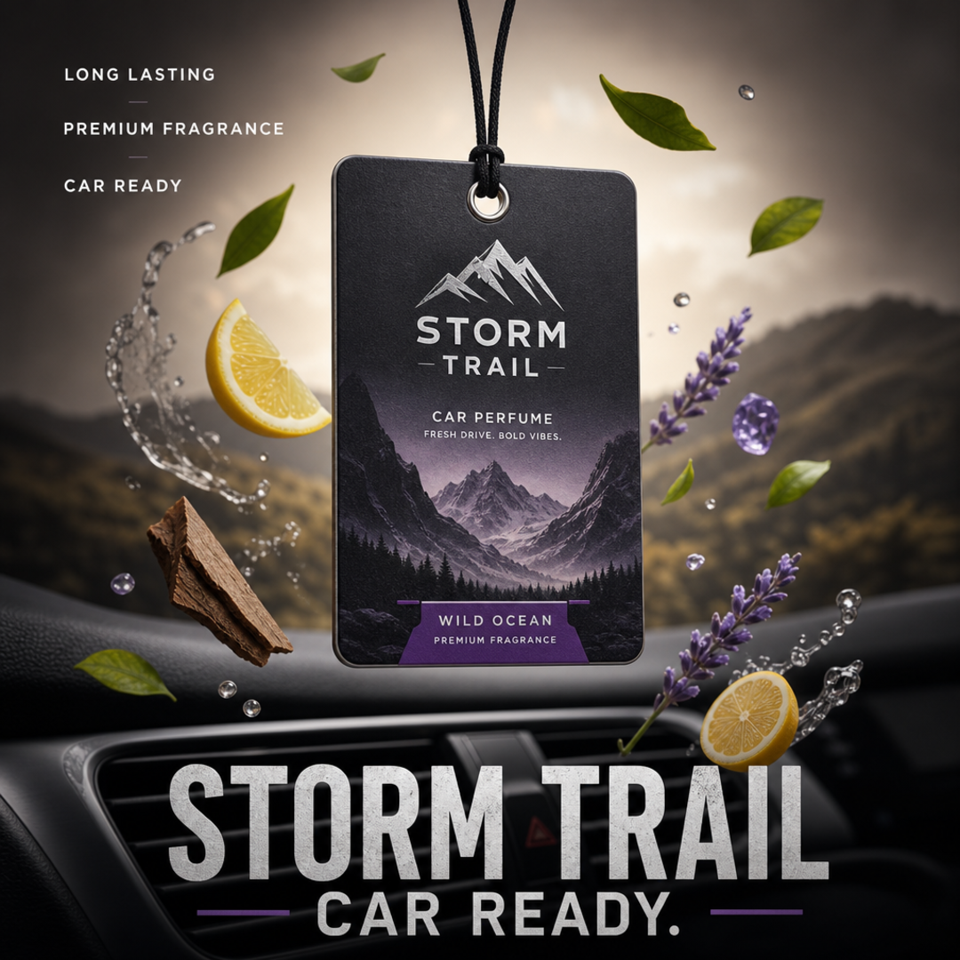 Storm Trail Car Perfume / Hanging Freshener Card