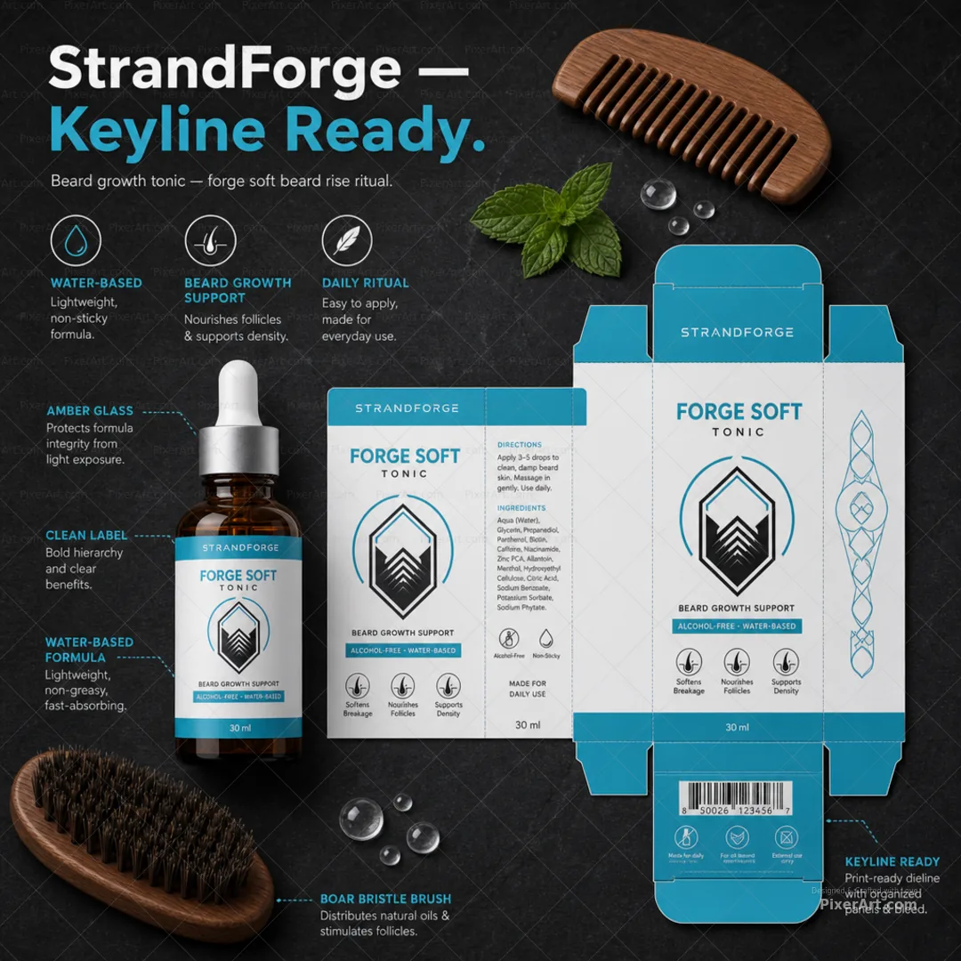 StrandForge Beard Growth Tonic