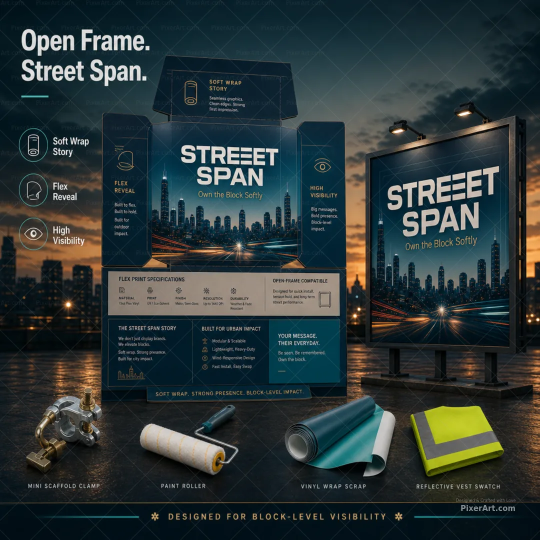 Open frame mockup
