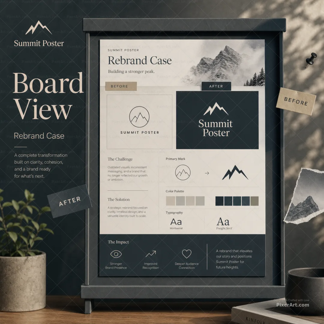 Open frame mockup