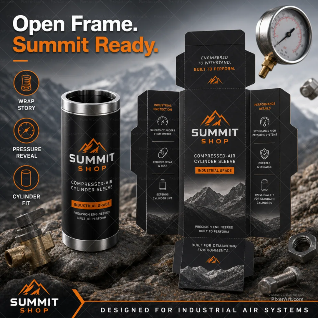 Open frame mockup