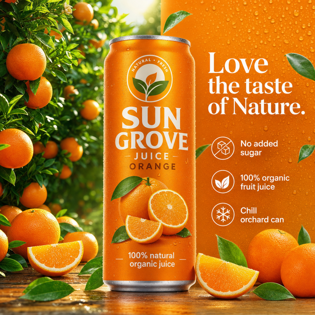 Sun Grove Orange Juice Can