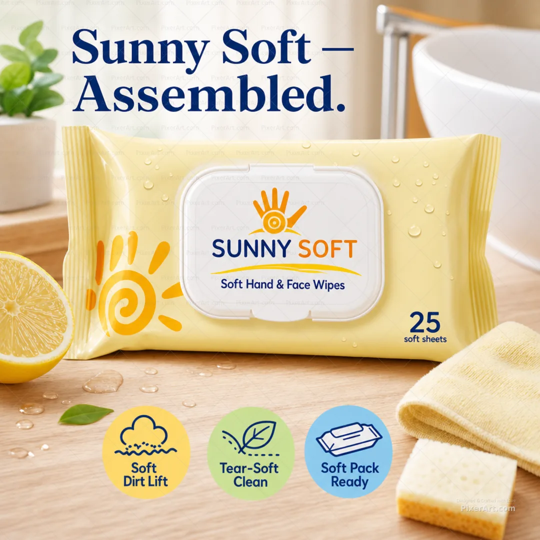 Sunny Soft Hand & Face Wipes