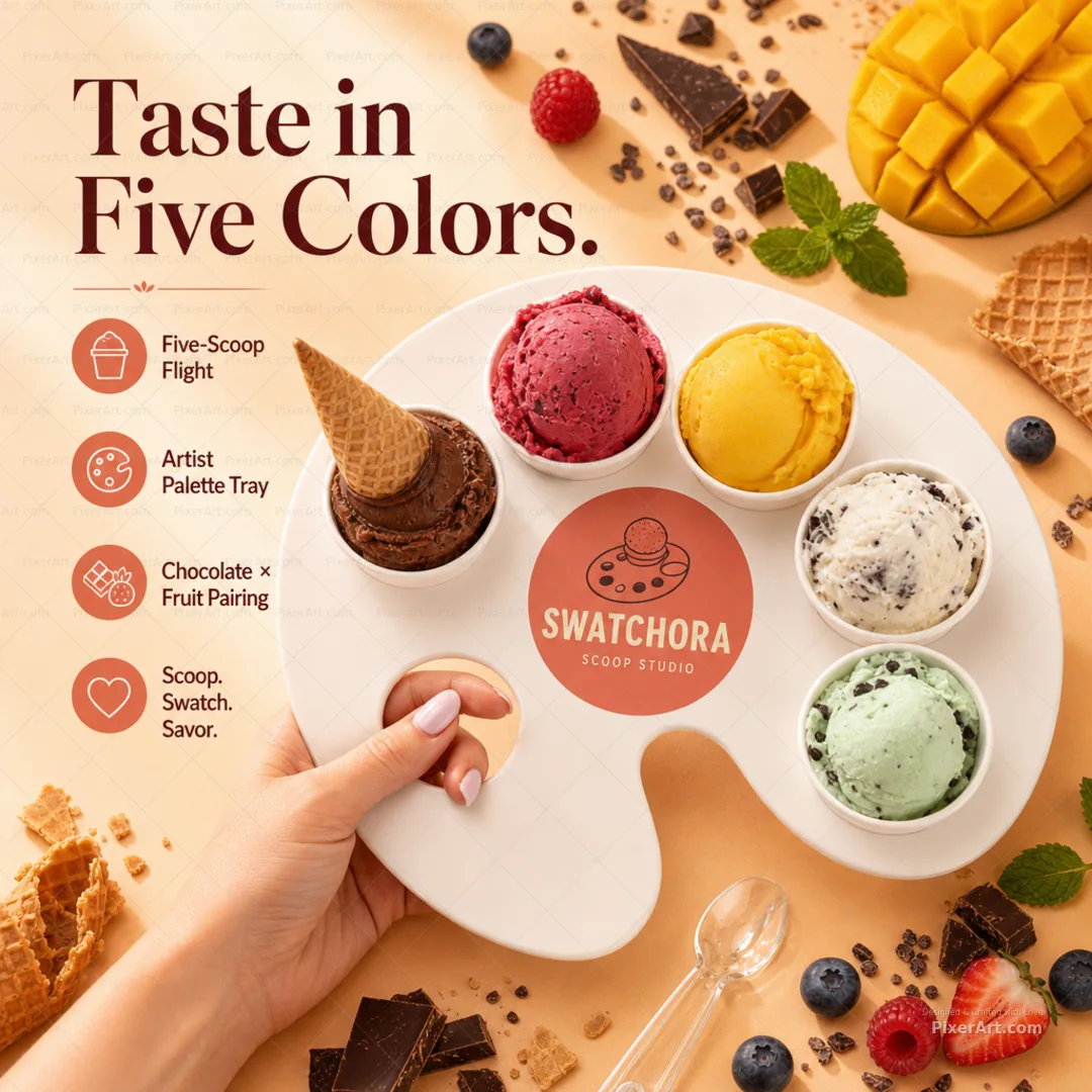 Swatchora Artist's Palette Tasting Tray