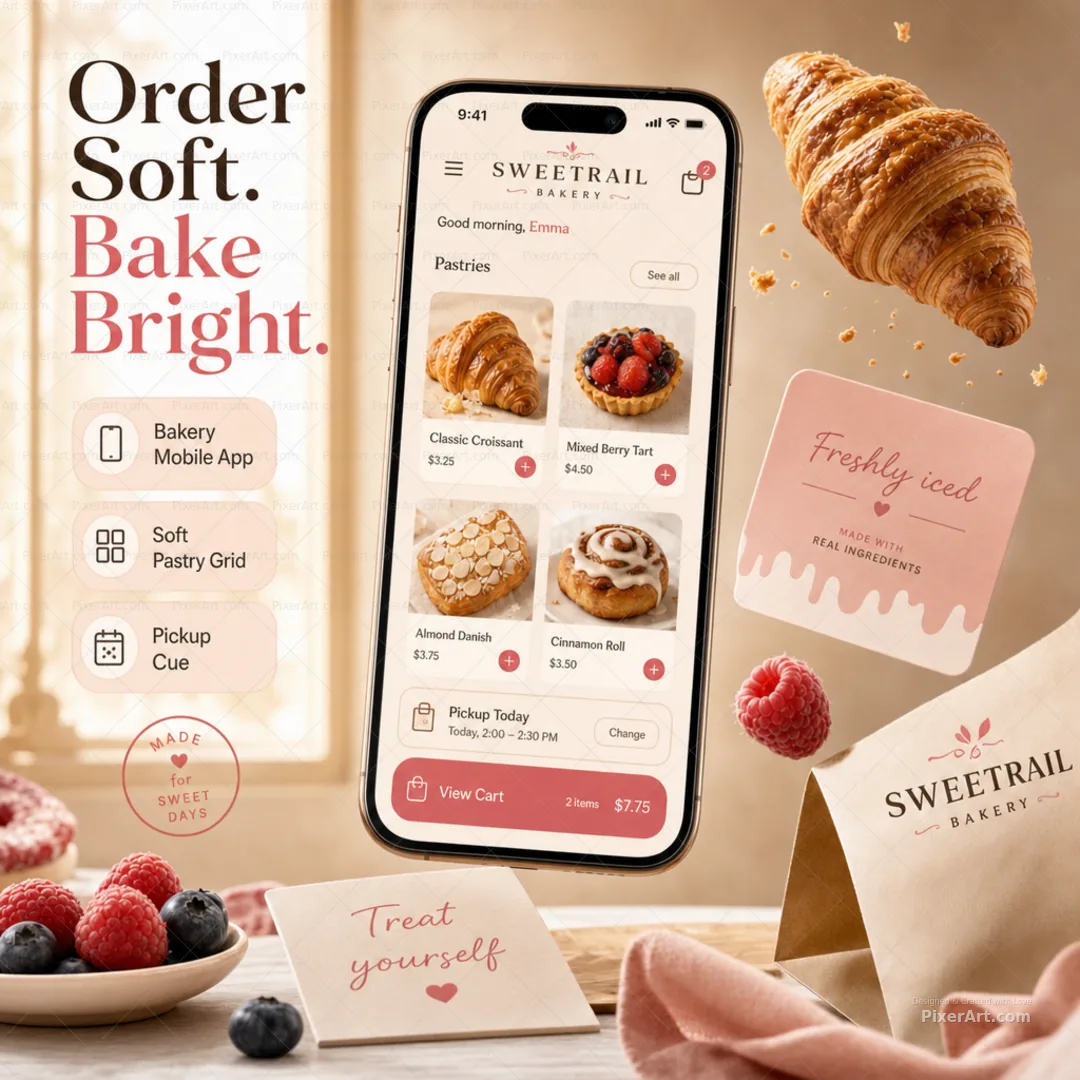 SweetRail Bakery Mobile App