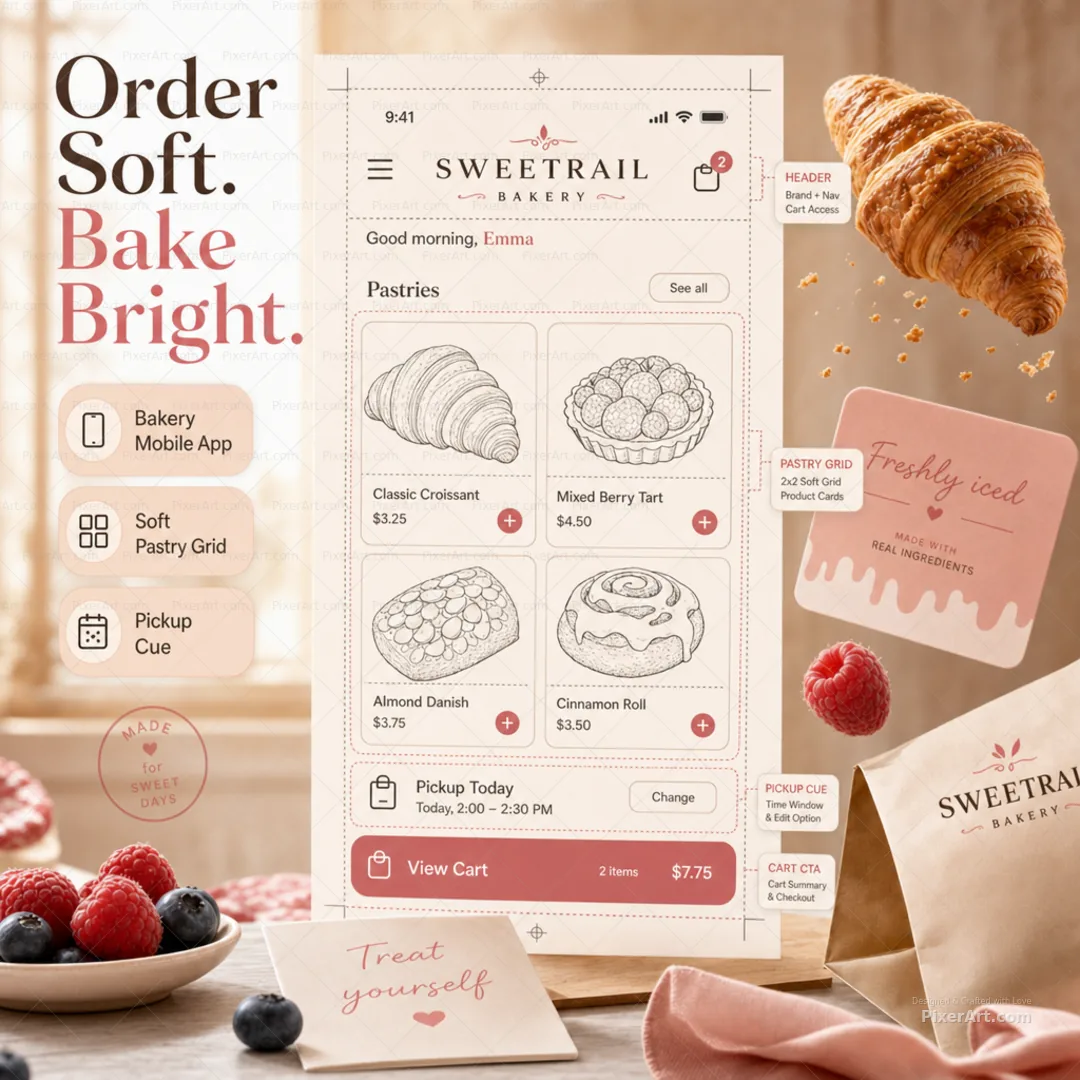 SweetRail Bakery Mobile App