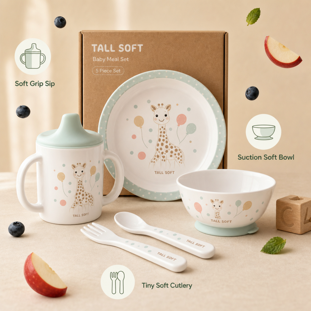 Tall Soft Soft Giraffe Meal Set