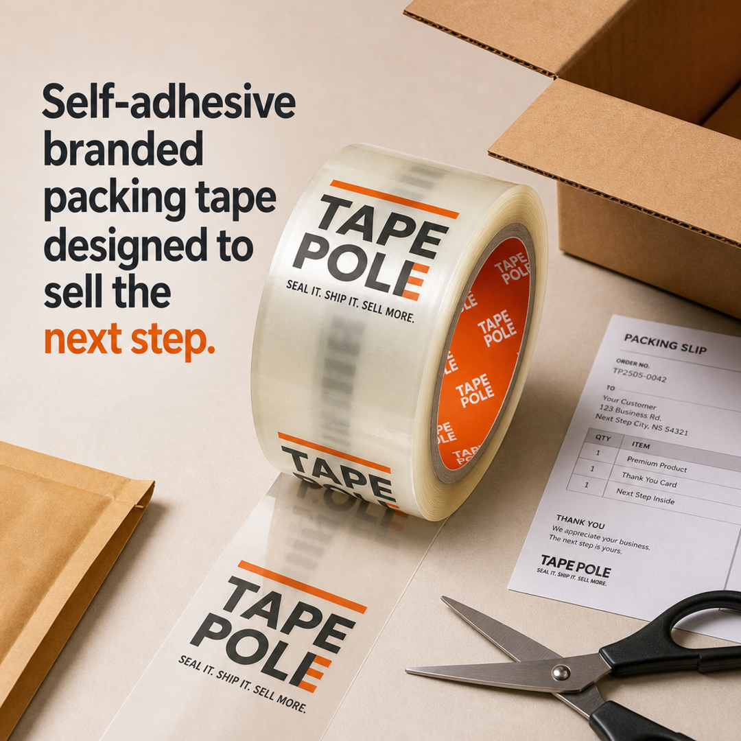 Tape Pole Self-adhesive branded packing tape