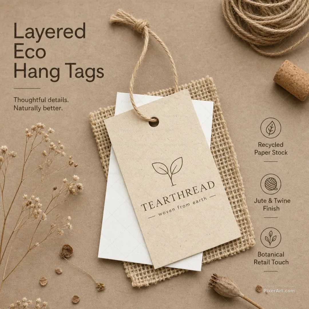 Tearthread Layered Eco Hang Tags