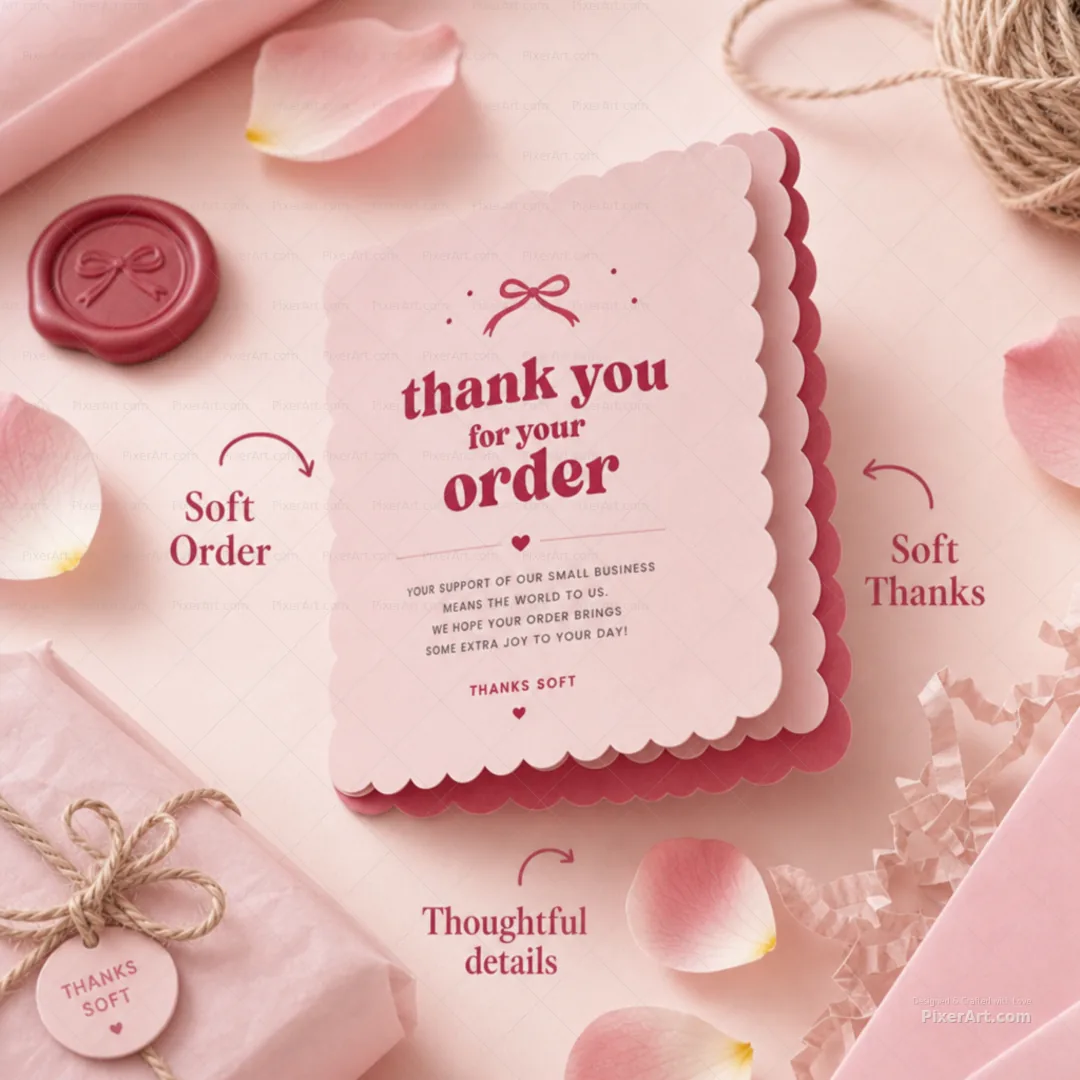 Thanks Soft Order Cards