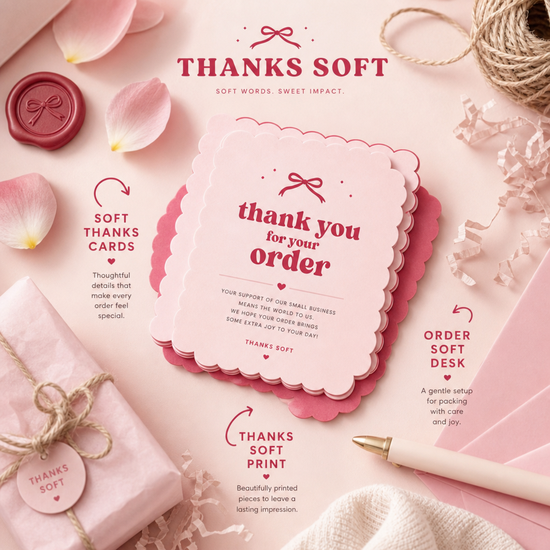 Thanks Soft Order Cards