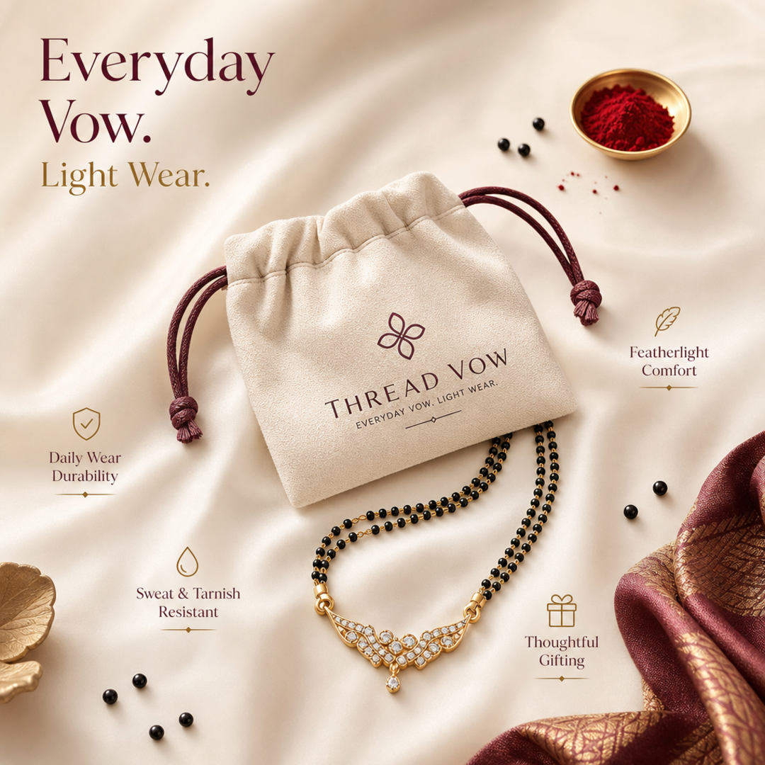 Thread Vow Mangalsutra Imitation Pouch