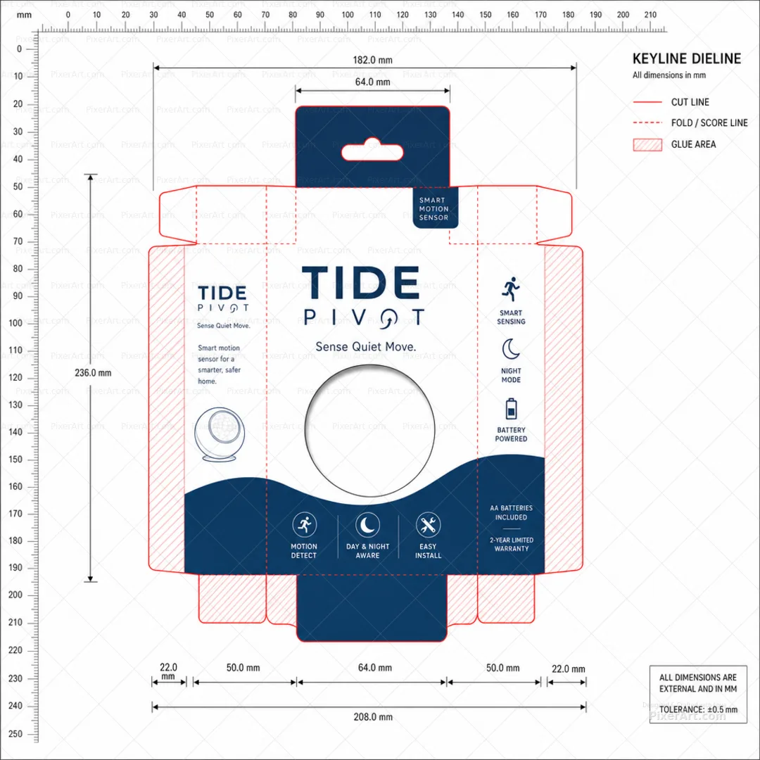 Tide Pivot Motion Sensor Carton