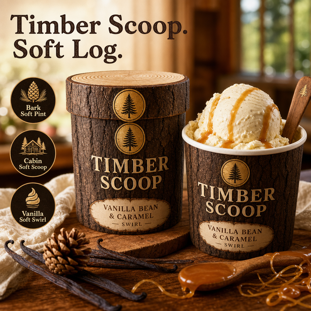 Timber Scoop Vanilla Caramel Log