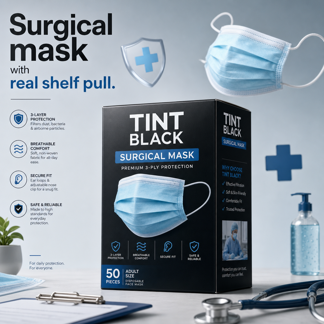 Tint Black Surgical mask