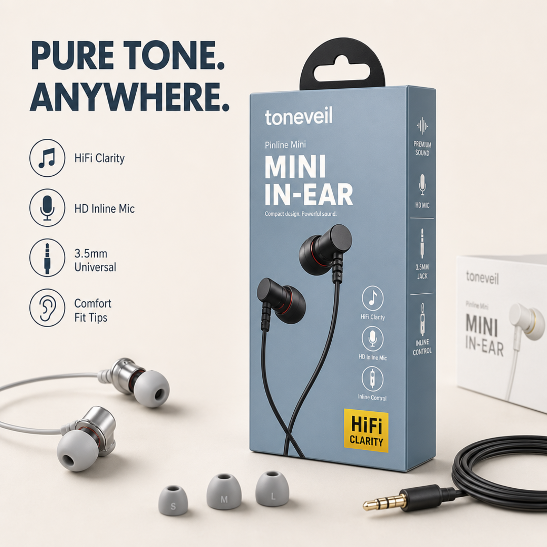 Toneveil Pinline Mini Earphones