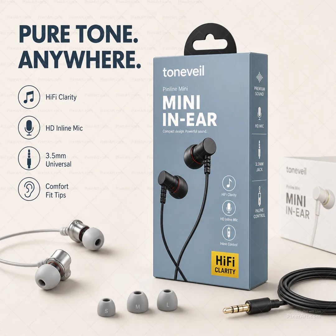 Toneveil Pinline Mini Earphones