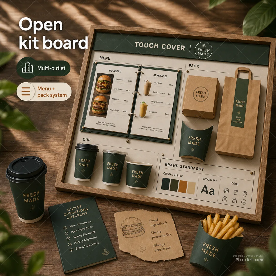 Open frame mockup