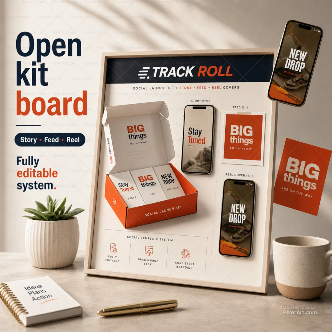 Open frame mockup