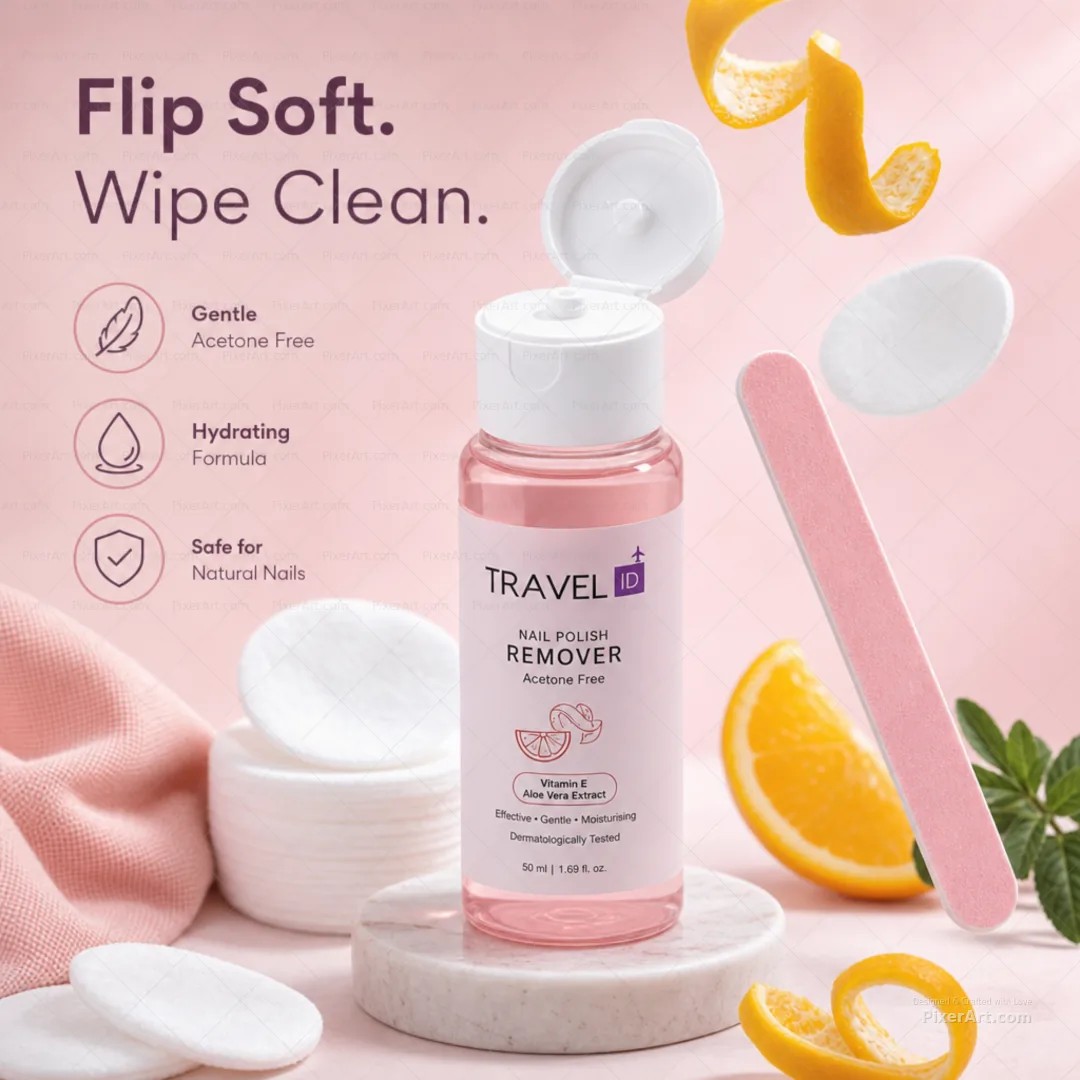 Travel Id Nail polish remover