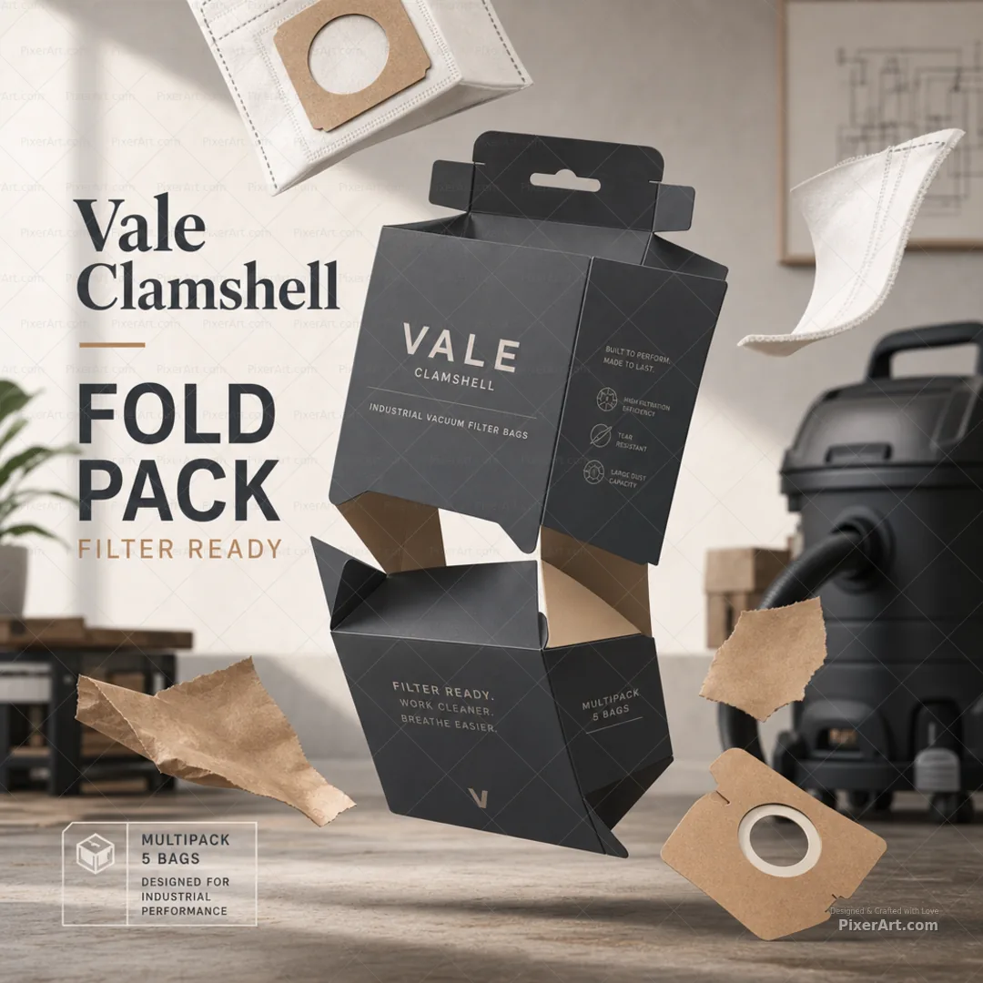 Vale Clamshell Industrial Vacuum Filter Bag Multipack