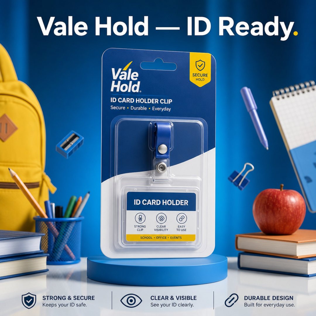Vale Hold Id Card Holder Clip Blister