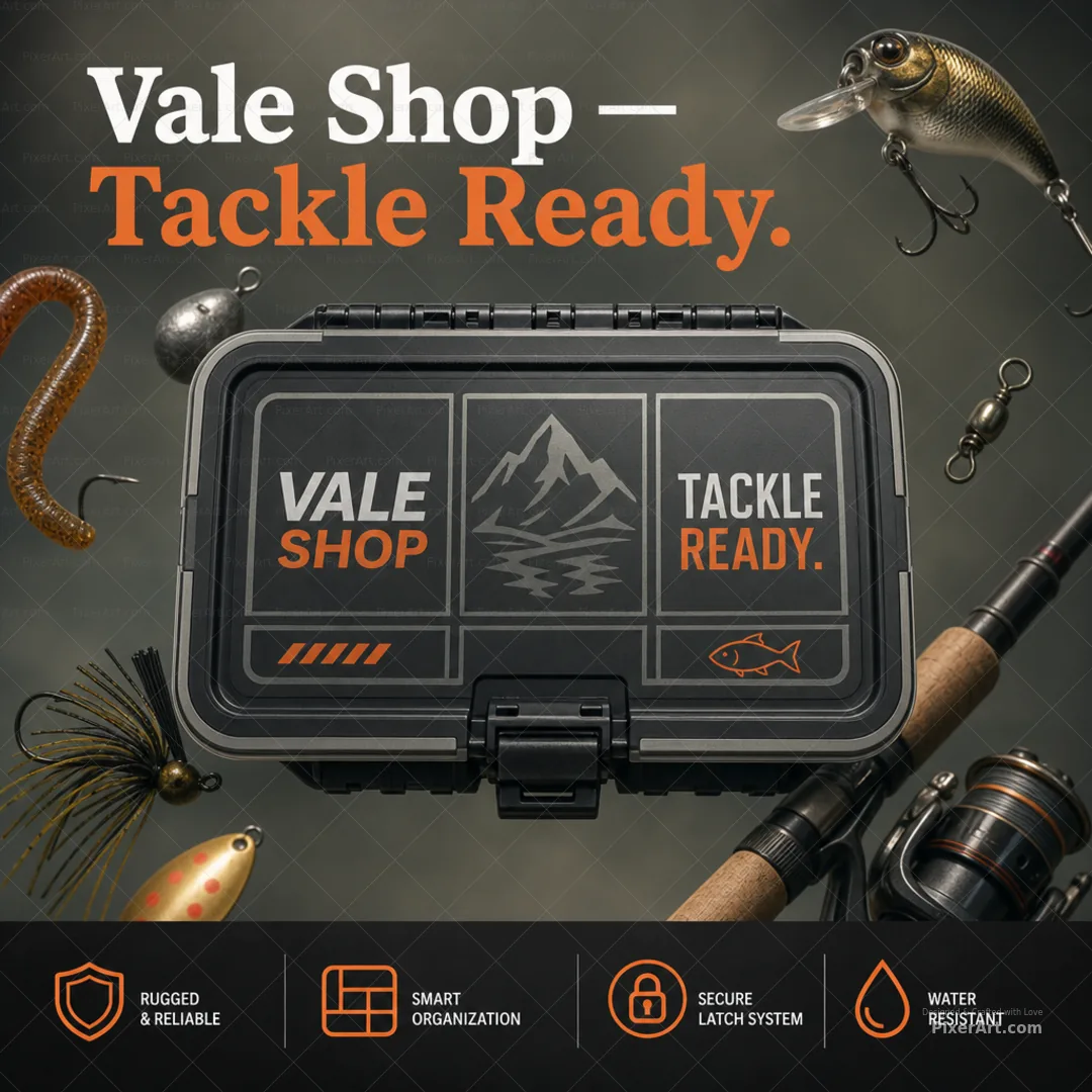 Vale Shop Tackle Box Lid Graphic System