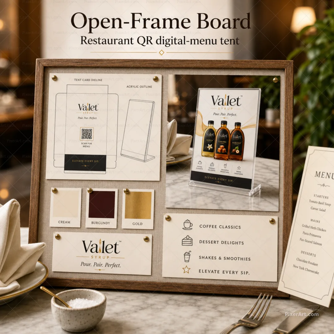 Open frame mockup