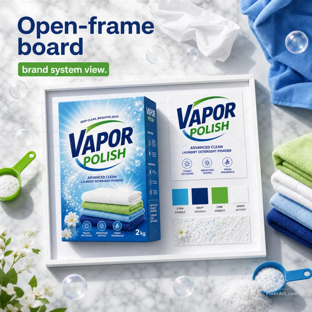Open frame mockup