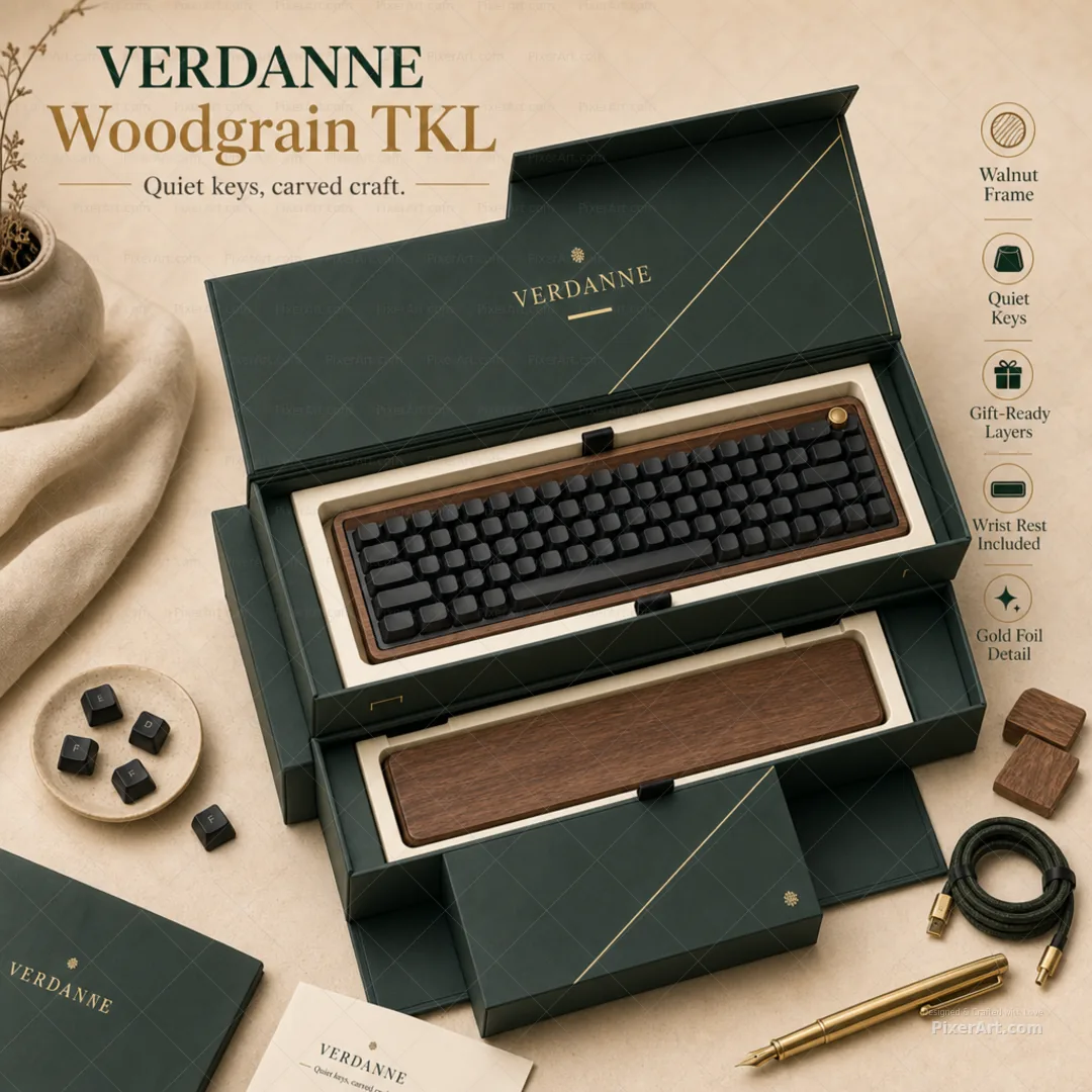 Verdanne Woodgrain TKL Gift Set