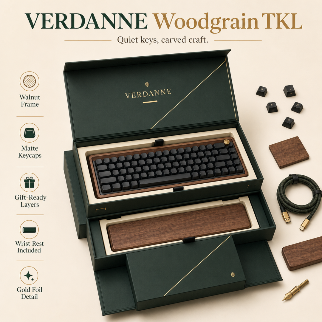 Verdanne Woodgrain TKL Gift Set