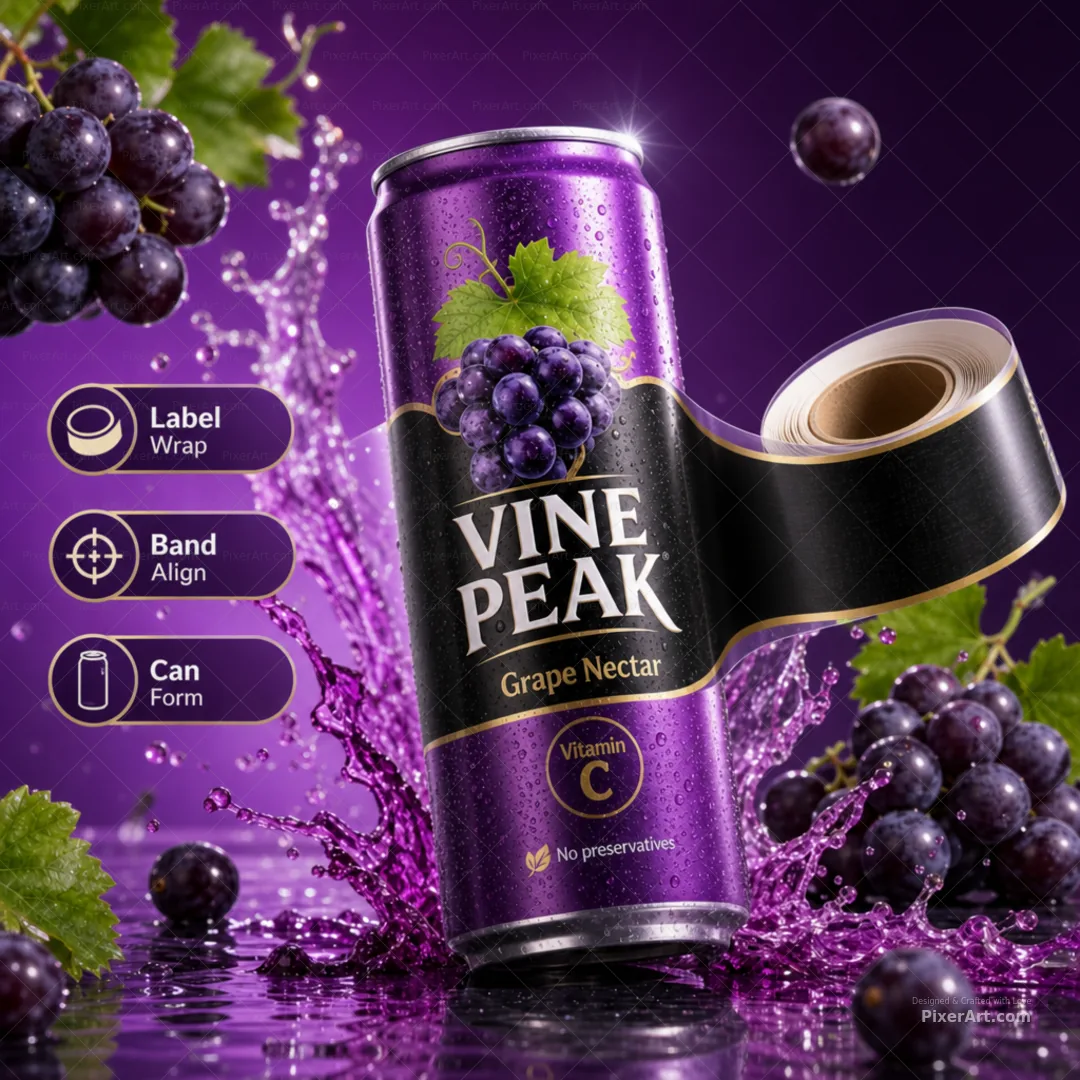 Vine Peak Grape Nectar Can